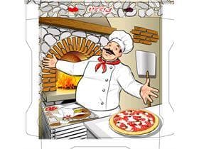 Pizzakarton 33 x 33 x 4 cm Qualität KBSKB, Neutraldruck