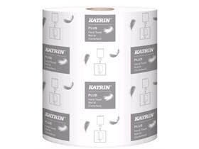 Putztuchrollen Katrin Plus M, hochweiss 1-lagig, 20.5 cm x 300 m, geprägt,