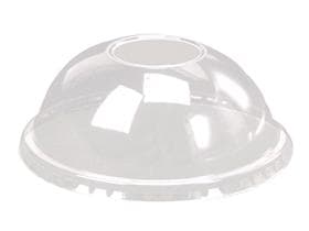 Dom-Deckel aus PET transparent, recycelbar, passend zu Eisbecher 290 ml