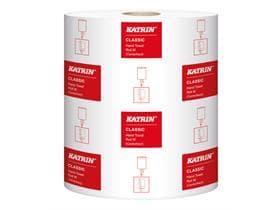 Handtuchrollen Katrin Classic M, 1-lagig naturweiss, 20,5 x 30 cm, 300 lfm,