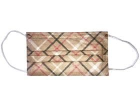 Mundschutzmasken 3-lagig, "schottisch", Typ IIR, PP-Vlies, weisse Gummibänder,