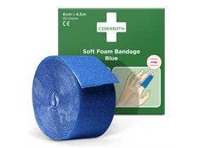 Pflasterrolle Cederroth (Snögg) Soft Foam blau, Rolle 6 cm x 4.5 m