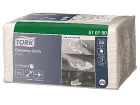 Tork Reinigungstücher W8 - Small Pack weiss, 1-lagig, 55 Blatt, 38.5 x 32 cm