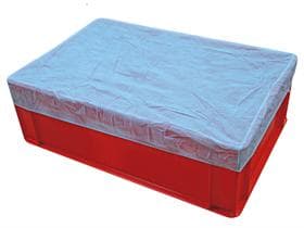 Abdeckhaube, Polypropylen-Vlies, mit Gummizug, blau, luftdurchlässig,