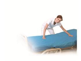 CPE-Matratzenschutz-Spannbezug 210 x 90 cm, blau