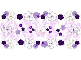 Tischläufer Airlaid 70 gm2, 40cm x 24lfm violett, "Kelly", mit Perforation nach