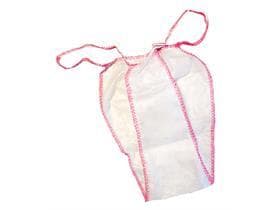 Einweg Slip für Frauen, Stringform universal, weiss, aus PP-Vlies