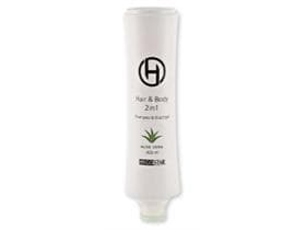 Shampoo & Duschgel Hygostar, Flasche Squeeze 450 ml, weiss, Duft: Aloe Vera
