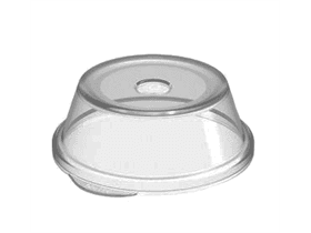 Dom-Deckel, Ø 90 mm, transparent Deckel aus Kunststoff