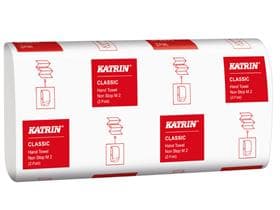 Falthandtücher Katrin Classic, weiss 2-lagig, 20.3 x 24 cm, Non Stop M2 S