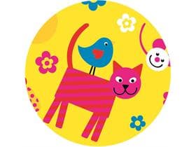 Caps Mattkarton, 67mm, "HAPPY KIDS"