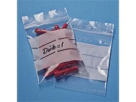 Minidruckverschlussbeutel 220 x 310 mm 0.05 mm, transp., mit Beschriftungsfeld