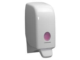 Seifenspender Aquarius mit Sichtfenster, weiss, H 23.5 x B 11.6 x T 11.4 cm