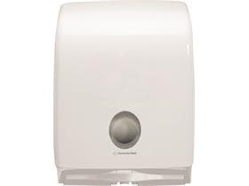 Falthandtuchspender Aquarius, weiss, H 40.7 x B 31.7 x T 14.7 cm, mit Sicht-