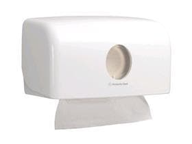 Falthandtuchspender Aquarius weiss,klein H 28.7 x B 15.9 x T 14 cm, für Falt-