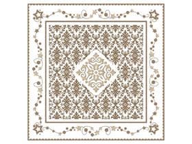 Tischdecken Airlaid 70 gm2, 80 x 80 cm, 1/4 Falz, crème, "VERA", champagner-gold