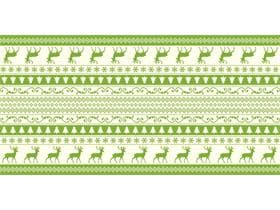 Tischläufer Airlaid, 40 cm x 24 lfm, Basti  "champagner/grün"