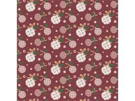 Tischdecken Airlaid 70 gm2, 80 x 80 cm, 1/4 Falz, crème, "SÖREN", bordeaux-gold