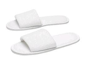 Frottee-Slipper für Kinder, weiss, neutral, 21 cm, strukturierte 4 mm
