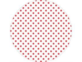 Dessous de verre en tissu + feuille, ø 90 mm, "ANTONIA" rouge