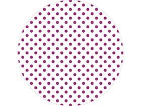 Dessous de verre en tissu + feuille, ø 90 mm, "ANTONIA" baie