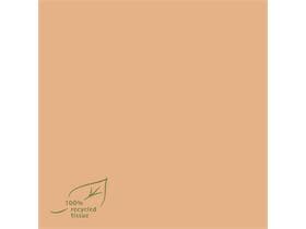 Servietten Recycling-Softpoint, 40x40cm, 1/4 Falz, braun, 2-lagig