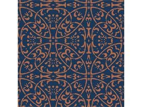 Servietten Airlaid, 40 x 40 cm, 1/4 Falz, "CLAUDIO" dunkelblau/braun