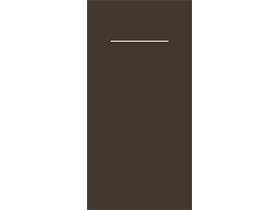 Besteckserviette Airlaid, 40 x 40 cm, 1/8 Falz, braun