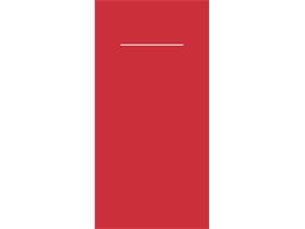 Besteckserviette Airlaid, 40 x 40 cm, 1/8 Falz, rot