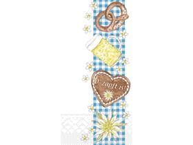 Servietten Tissue 3-lagig, 33 x 33 cm, 1/8 Falz, "BAYERN " O´zapft is