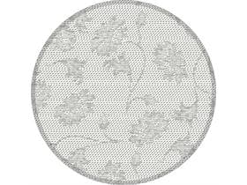 Dessous de verre en tissu 9 pièces, ø 90 mm, gris « LISBOA »