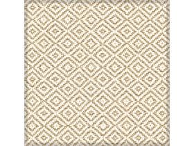 Dessous de verre en tissu 9 plis, 95 x 95 mm, marron « LAGOS »