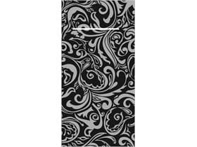 Besteckserviette Airlaid 65 gm2, 40x40cm 1/8 Falz, "LIAS", schwarz/silber