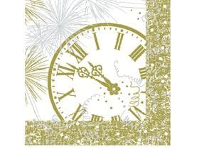 Servietten Airlaid, 40 x 40 cm, 1/4 Falz, 12 o´clock  "weiss"