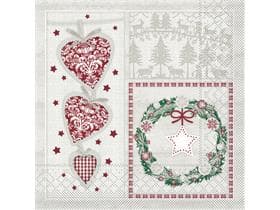 Servietten Tissue 3-lagig, 40 x 40 cm, 1/4 Falz, Benita