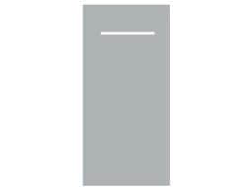 Besteckserviette Airlaid, 40 x 40 cm, 1/8 Falz, silber