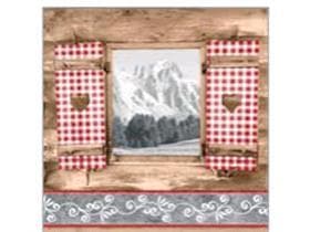 Servietten Tissue 3-lagig, 40 x 40 cm, 1/4 Falz, "ALMBLICK"