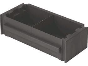 Ablageschale schmal mit Facheinteilung, graphit