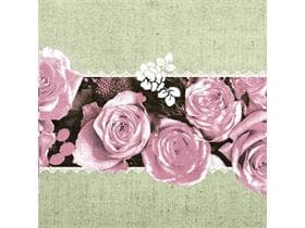 Servietten Airlaid 60 gm2, 40 x 40 cm 1/4 Falz, Lovely Roses (rosa)