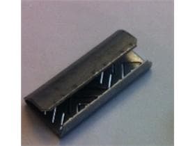 Verschlusshuelsen 13 x 30 x 0.8 mm aus Metall, aufgerauht