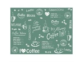 Tischset Airlaid, 40 x 30 cm, Coffee time (anthrazit)