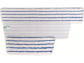 Trapezklettmopp Micro-Borste 28 x 9 cm blau/weiss, Microfaserbezug mit eingear-