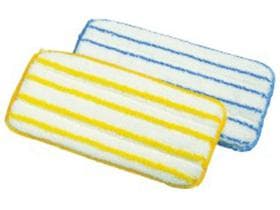 Hand-Pad-Textil für Padhalter, 13 x 27cm weiss/blau, Micro-Borste