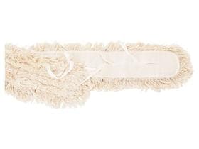 Feuchtwischmopp mit Taschen und Bändern, 80 cm, 100% Baumwolle,