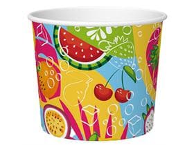 Eisbecher 500 cc (ø 103 mm, Höhe 85 mm), aus Pappe, mit Standarddruck bunt