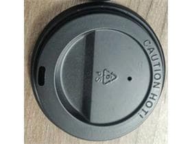 Deckel PS schwarz, mit Trinkloch, ø 60 mm