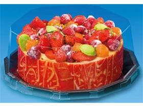 Haube zu Kuchen- und Tortenplatte Art. W220F, Ø220 mm - Höhe 100mm, transparent