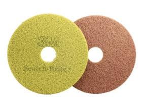 3M Scotch-Brite Sienna Diamond Floorpad Plus, ø 17'' = 432 mm, olivgrün, mit