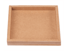 Fensterbox Nr. 12, Kraft 166x166/19mm, aufgerichtet geliefert