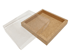 Fensterbox Nr. 16, Kraft 183/183/24mm, aufgerichtet geliefert